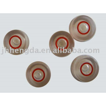 High precision circular spirit level vials